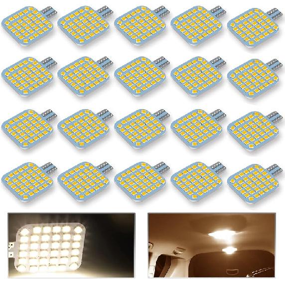 20PCS T10 921 922 912 194 RV Interior LED Light Bulbs, Super Bright LED Bulbs Replacement Lighting 36-SMD 2835 6500K White For 12V RV Camper Trailer