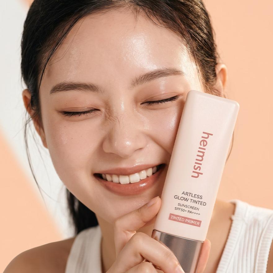 Heimish Artless Glow getönter Sonnenschutz Shine Beige LSF 50+ PA+++ 40ml