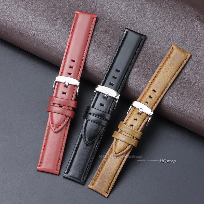 Universal Leather Strap for DW Watch Band 12mm 13mm 14mm 17mm 18mm 19mm 20mm 22mm Genuine Leather Watchband for Women Men