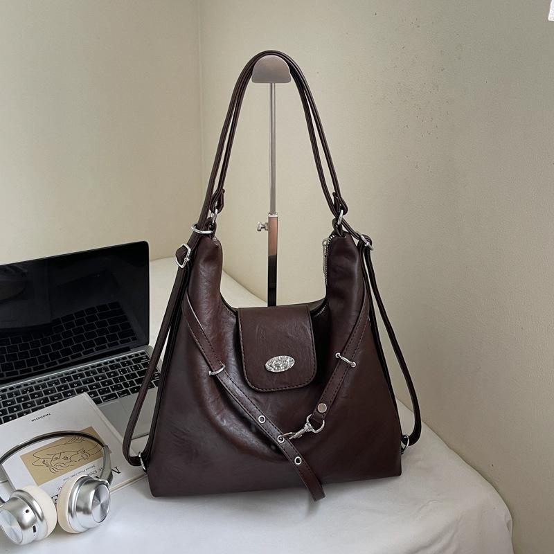 

High-value retro bag large-capacity bag women s new autumn commuting double shoulder back bag single shoulder tote bag women