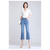 Micro-cut Jeans Women's Thin Summer Embroidered Stretch Slim Flare Pants