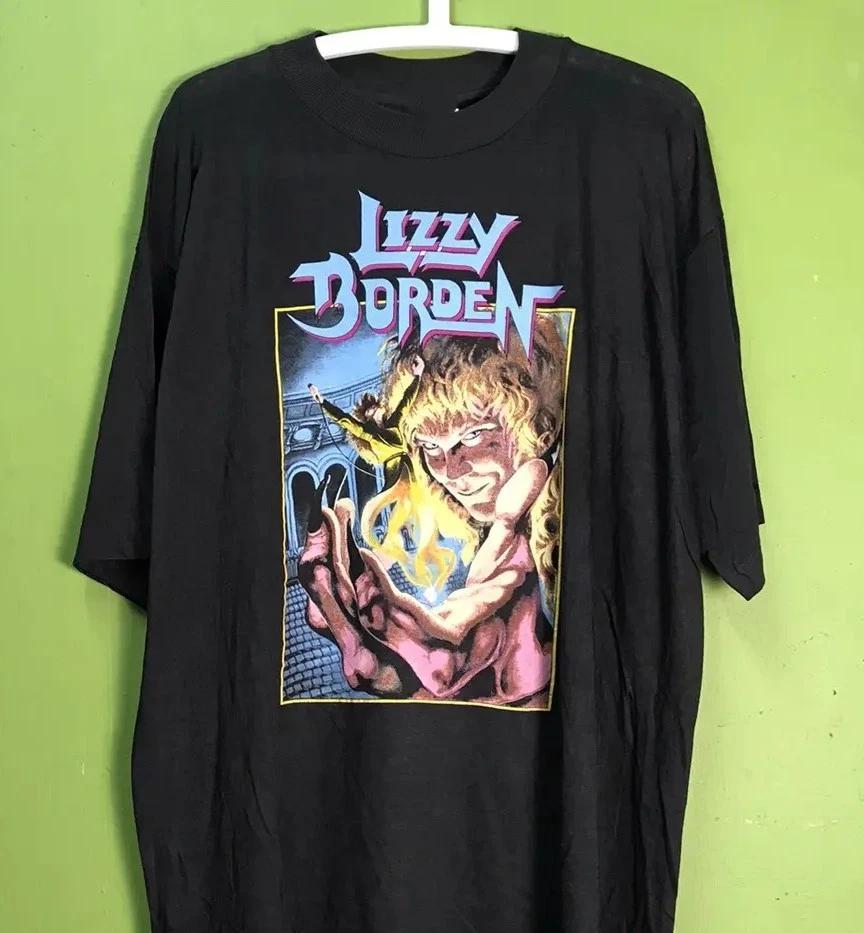 90s Style Lizzy Borden Band Tee Shirt Black Unisex S-5XL E1472 4XL