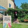 2Pcs Easter Garden Flag Polyester Weatherproof 2 Sided Decorative Bunny Yard Flag for Patio Terrace