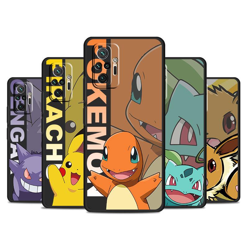

Чехол Pokemon Gengar для Xiaomi Redmi Note 11 9S 10 9 8 7 9A 9C 9i K40 8T 10C 9T K50, силиконовый чехол для телефона