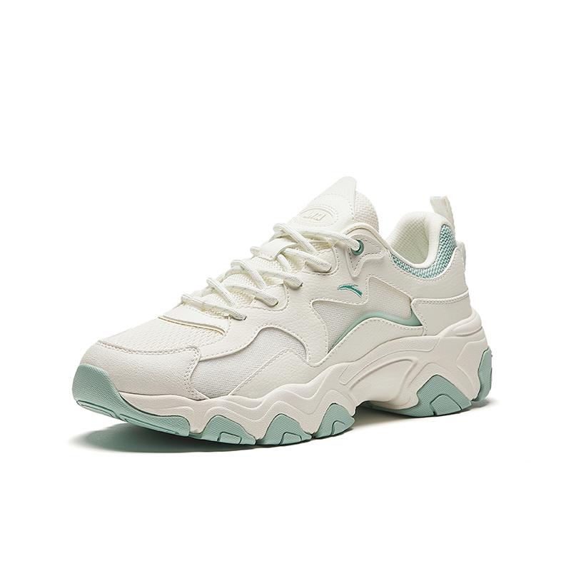 Anta Starry Sea Low Top Casual Shoes Women's White Green Sneakers 922428807-3