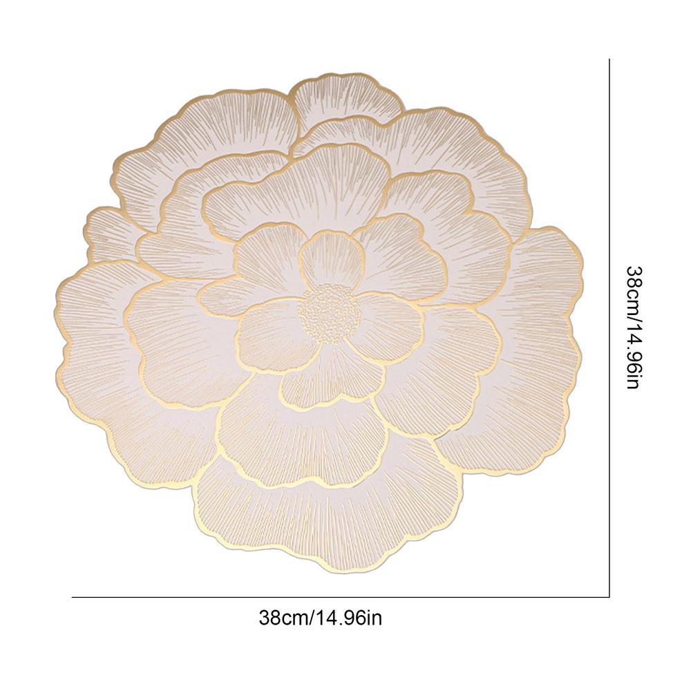 Descansos de Copos Florais Tapete de Cozinha PVC Descanso de Mesa Almofada Quente Descansos de Mesa para Mesa de Jantar Isolamento Térmico Antiderrapante Cozinha