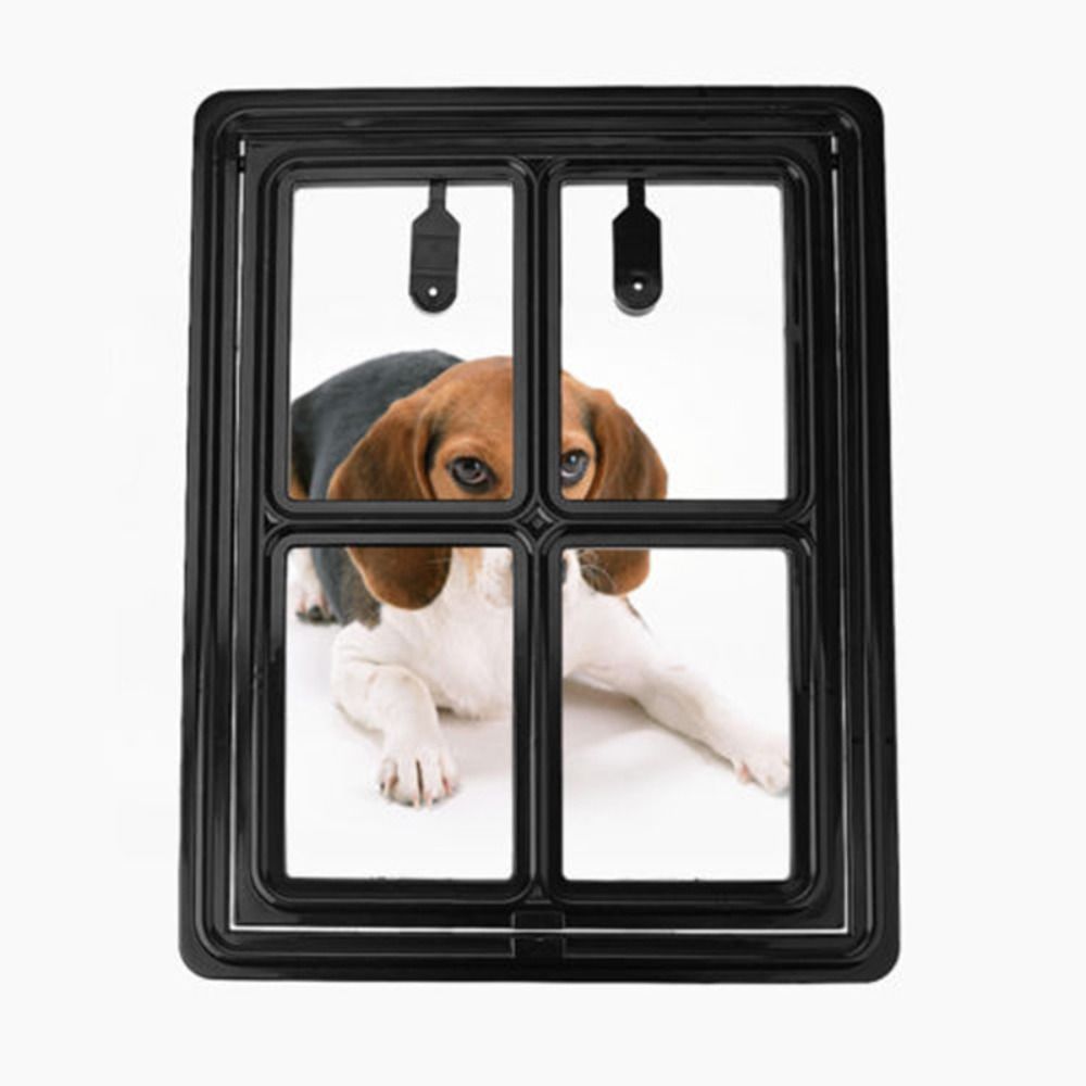 Lockable Pet Screen Door Mosquito Proof Sliding Door Screen Pet Tunnel Cat Door Hole  Balcony