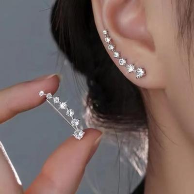 14K Gold Plated Exquisite Zircon Stud Earrings for Women Trendy  New Fashion Earring Party Jewelry Gifts