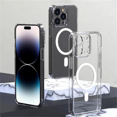 Pro Magsafe Magnetic Transparent Case Pro iPhone 16 15 12 11 13 14 Pro Max Plus Kryt pro bezdrátové nabíjení