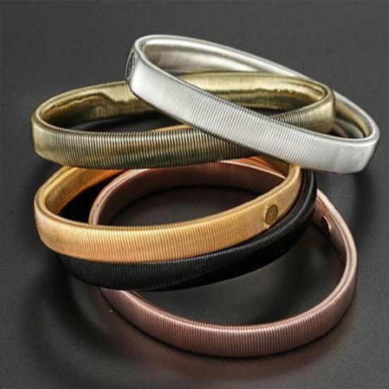 2Pcs Arm Rings Adjustable Elastic Unisex Armbands Non-marking Shirt Cuffs Hair Rope Fashion Decoration