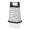 Cheese Grater with Container 4 Sides Box Grater for Vegetable Ginger Cutter Handheld Kitchen Food Shredder for Cheese Zest Veggies