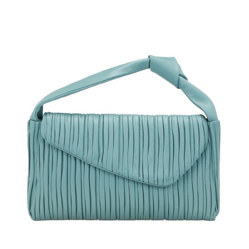 New design pleated bag OEM microfiber cosmetic dinner bag trendy portable small bag plus
