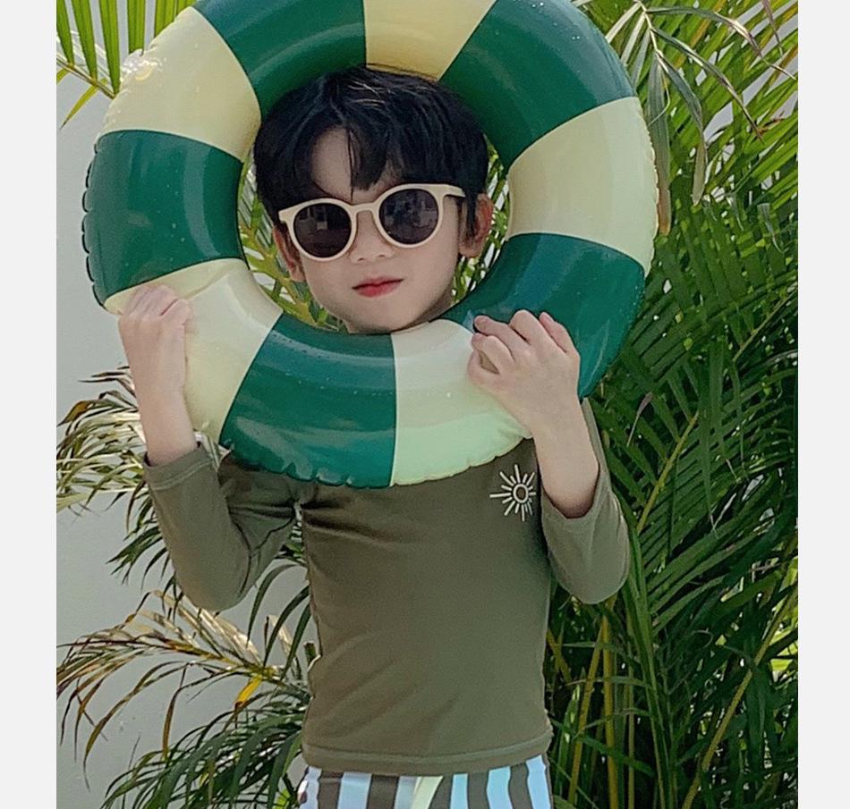 Boys' Sun Protection Quick-Dry Split Swimsuit - Korean Style Beachwear for Kids