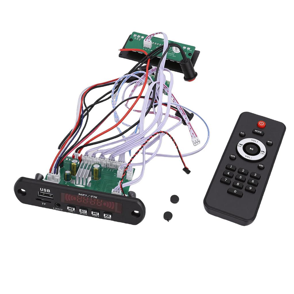 Bluetooth Decoding Board 3.5MM OUT Serial Port Comm MP3 Player Decoder Board with RGB Light Support 45Wx2 Speakers