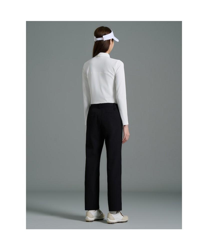 BEANPOLE GOLF [B_Under] Women'S Texture Mix Collar Long Sleeve T-Shirt White