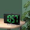 Digital Alarm Clock Radio with Dual Alarm Dimmer 9-inch LED Display FM Radio Sleep Timer Adjustable