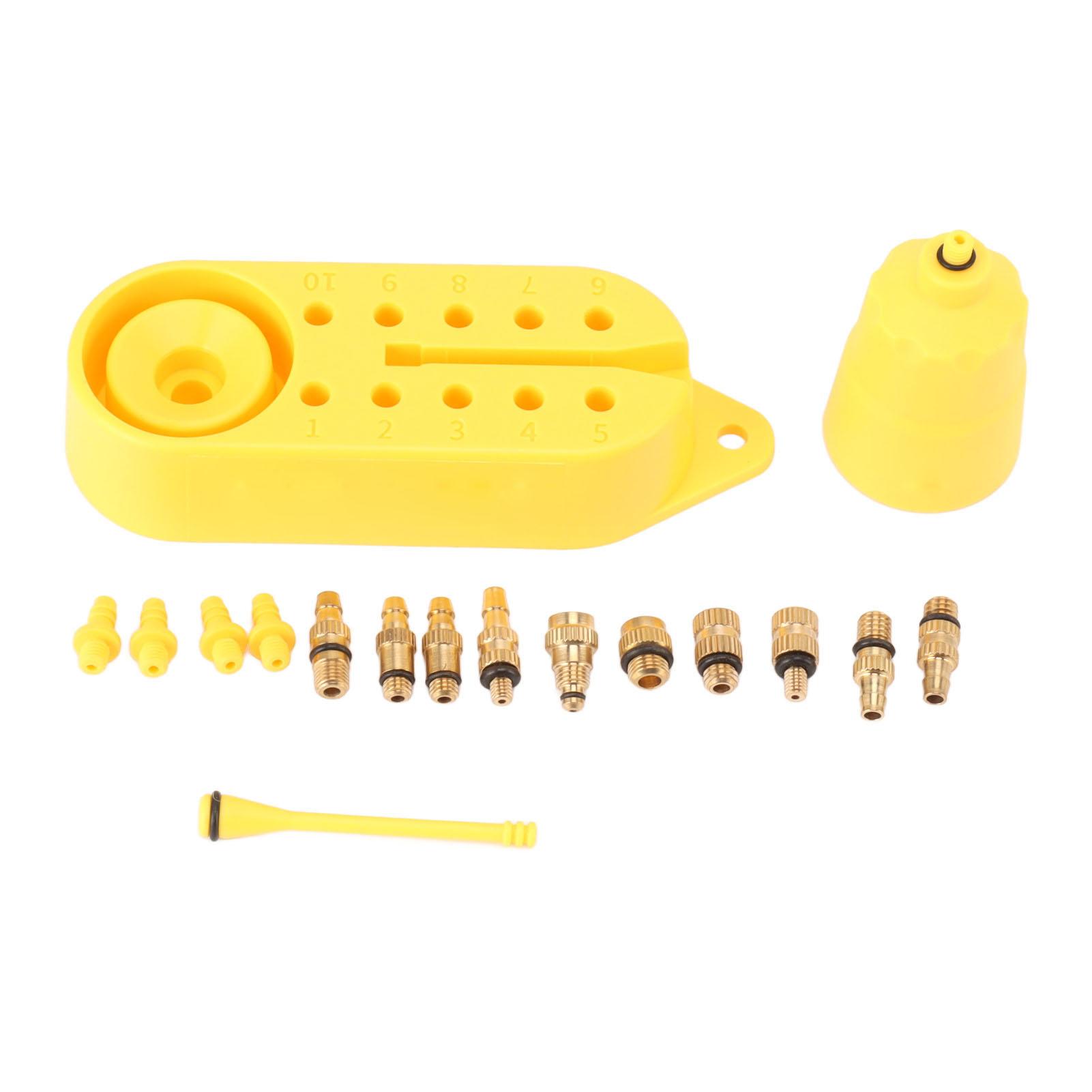 

Комплект для прокачки велосипедного тормоза Универсальный гидравлический дисковый тормоз Разъем для прокачки стопора Основание воронки для