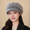 Hat Women Winter In The Elderly Autumn and Winter Warm Rabbit Hair Beret Fashion Cold Knitted Hat