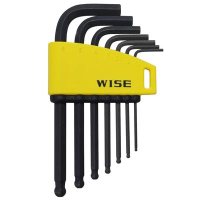 Fujiya Ball Point Hex Wrench, 7-Piece Set, WLB130B-7S (WISE)