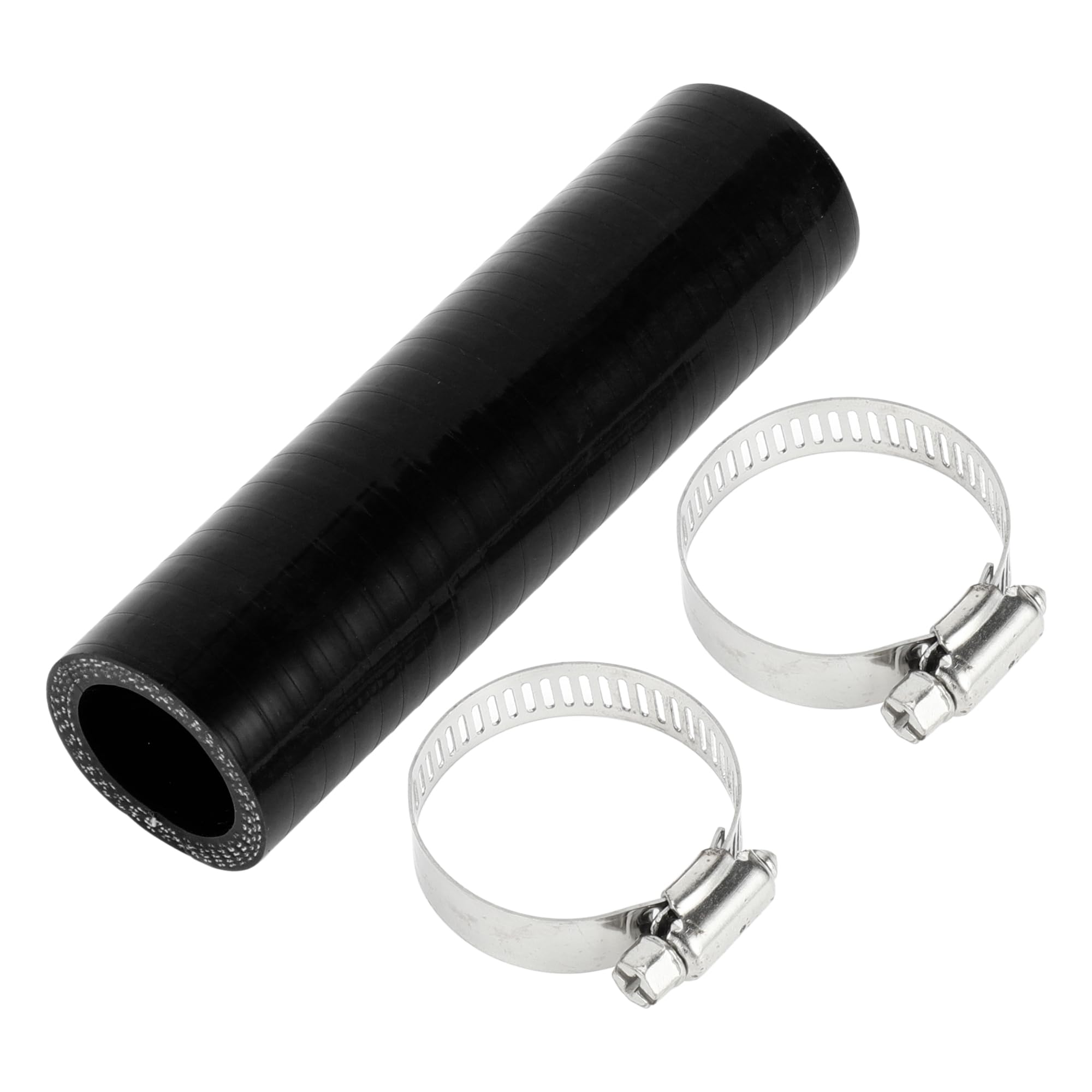 

X AUTOHAUX Внутрішній діаметр 25 мм Довжина 127 мм 0 градусів Чорний Автомобільний Термостійкий Силіконовий Шланг з Хомутом 4-шаровий Армований Гальмівний Шланг Повітропровід Ho