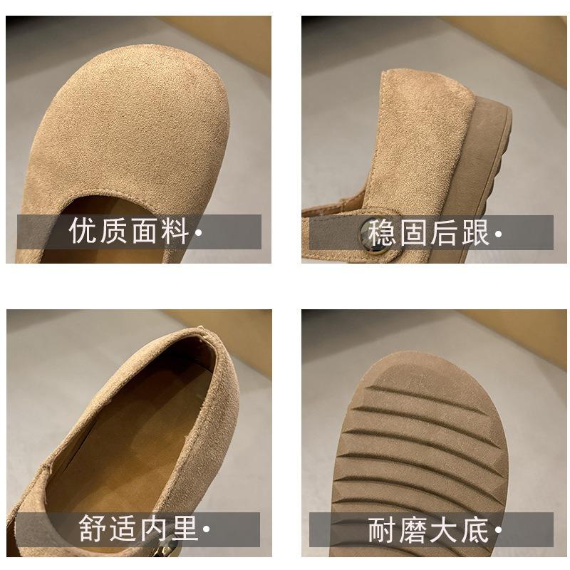 Single shoes women's new spring and summer skirt soft flat Mary Jane shoes versatile evening Doudou shoes