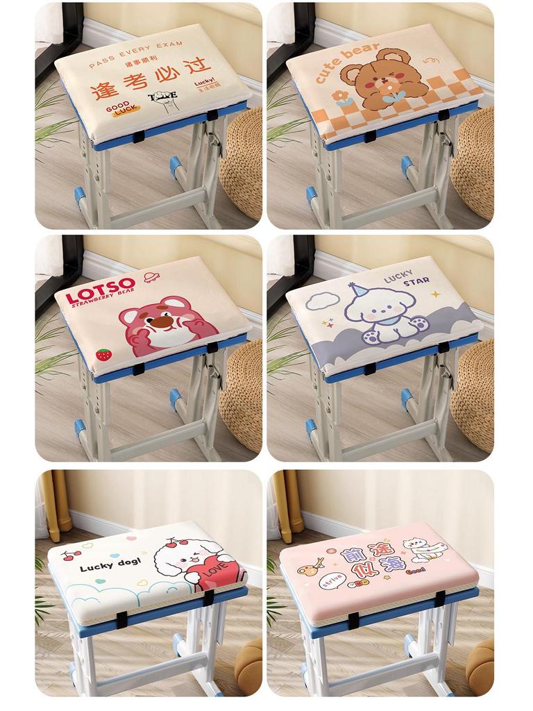 Student & Dorm Seat Cushion - Comfortable, Dual-Use Square Stool Cushion for All Seasons