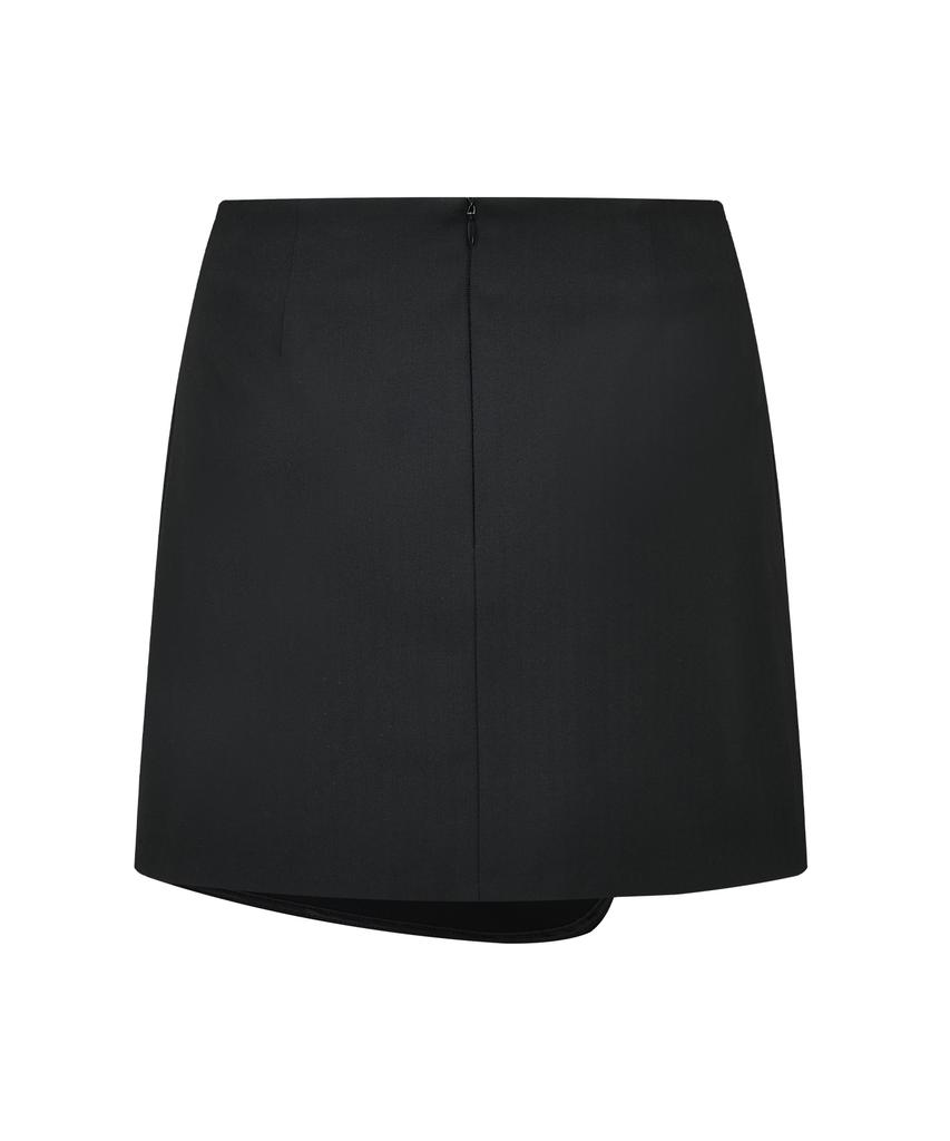 Kwajipyuliti Asymmetrical Belted Mini Skirt