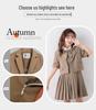 British Style Summer Short Sleeve Kindergarten Uniform Set for Boys and Girls