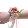 Fiore al Polso Rosa da Matrimonio Eleganti Accessori Floreali per la Festa Nuziale