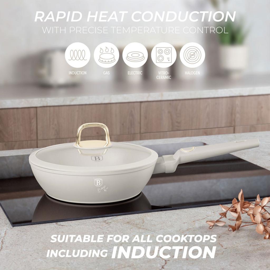 TITANIUM DEEP FRYPAN 24cm BERLINGER HAUS BH-8062 SAHARA