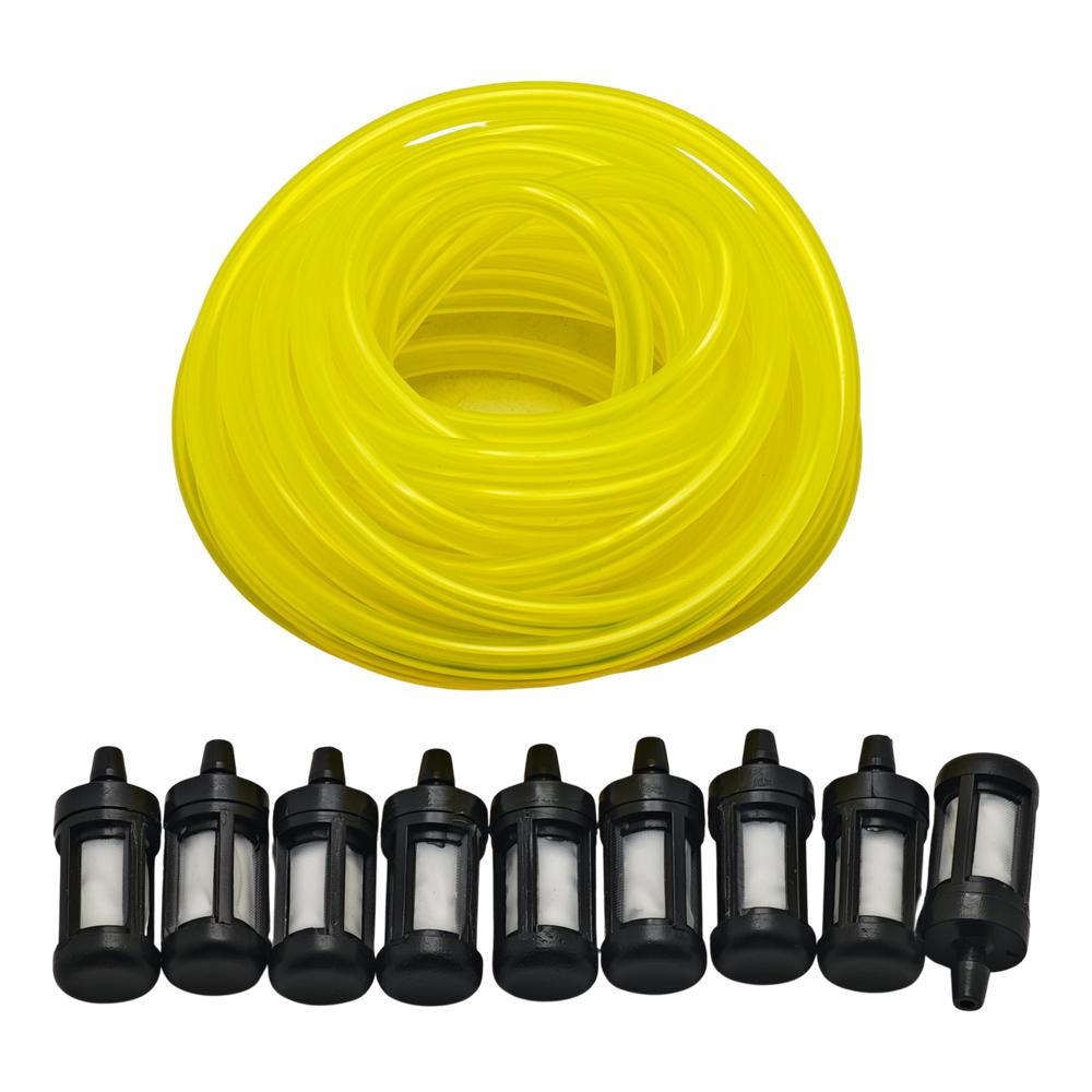 5M 16ft 1/8" x 1/4" 3mm x 6mm Tygon Fuel Hose Line Filter For Stihl Husqvarna Echo Craftsman Chainsaw Blower Trimmer