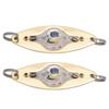 2Pcs Fishing LED Lure Light Eye Shape Colorful Flashing Light Bait Underwater Lure Lamp