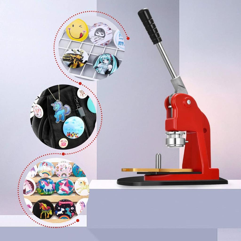 New Can Badge Can Badge Button Making New Rotating Original Includes 310 Badge Commercial Idol Goods (2024 Release) Machine, Maker, Machine, 44mm,