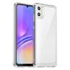 WANLONFENG MF Series for Samsung Galaxy A05 4G Case TPU+Acrylic Clear Phone Cover with Tempered Glass Film