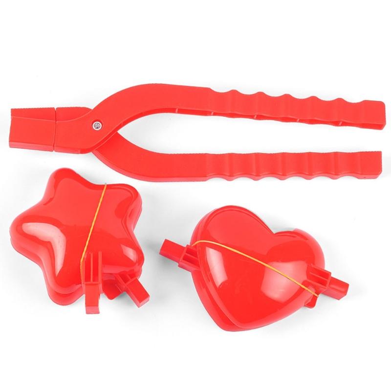 Nowość Dziecięce Zabawki Kula Śniegowa Ściskacz Uroczy Gwiazdka/Serce Kształtmaker Kuli Śniegowej do Zabawy Zabawki Gry na Świeżym Powietrzu Najlepszy Prezent