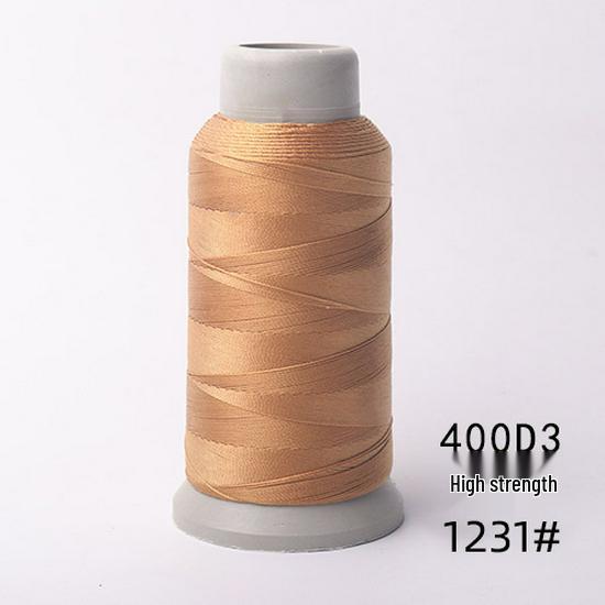 400D 3-Ply High-Strength Nylon Polyester Sewing Thread for Luggage, Sofa, and Tent