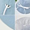 Reversible Bucket Hat with Chin Strap, Sun Protection Windproof Fisherman Cap for Women