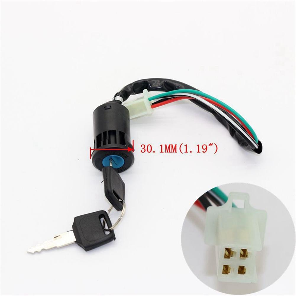Ignition Switch Switch Motorcycle 1 * 1 PC 2pcs Key 4 Wire