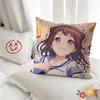 pc Anime Girl Kasumi Toyama Pillow Case Fashion Square Pillowcase Bedroom Sofa Room Ins Decoration Leisure