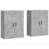 VidaXL Wall Cabinets 2 Pcs Concrete Grey Engineered Wood 3198029