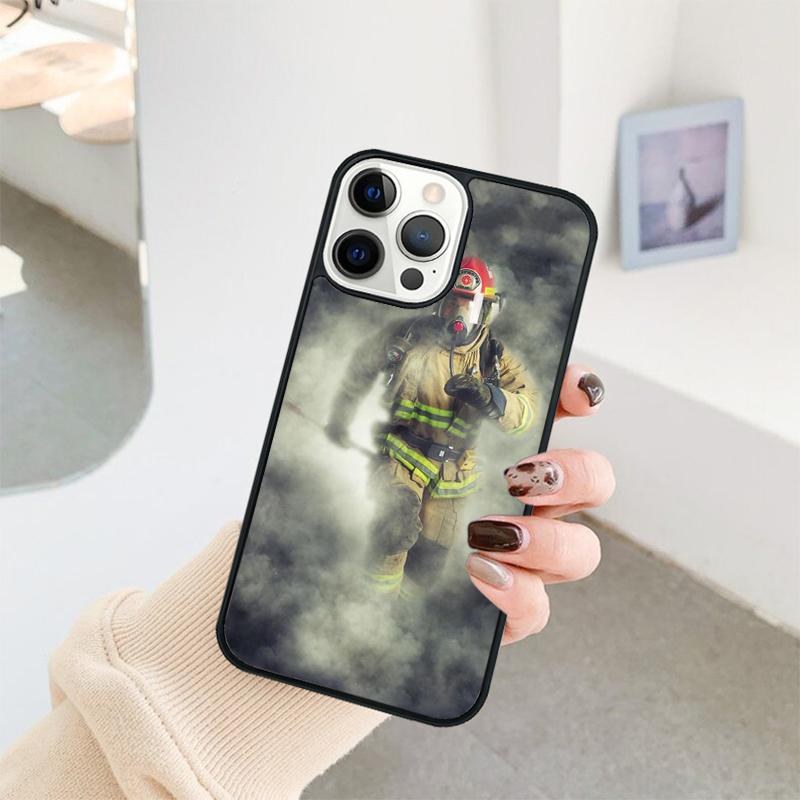 Fire Fighter Hero Phone Case For iPhone 17 Air 16 15 14 11 12 13 Pro  MAX Plus coque Cover Shell