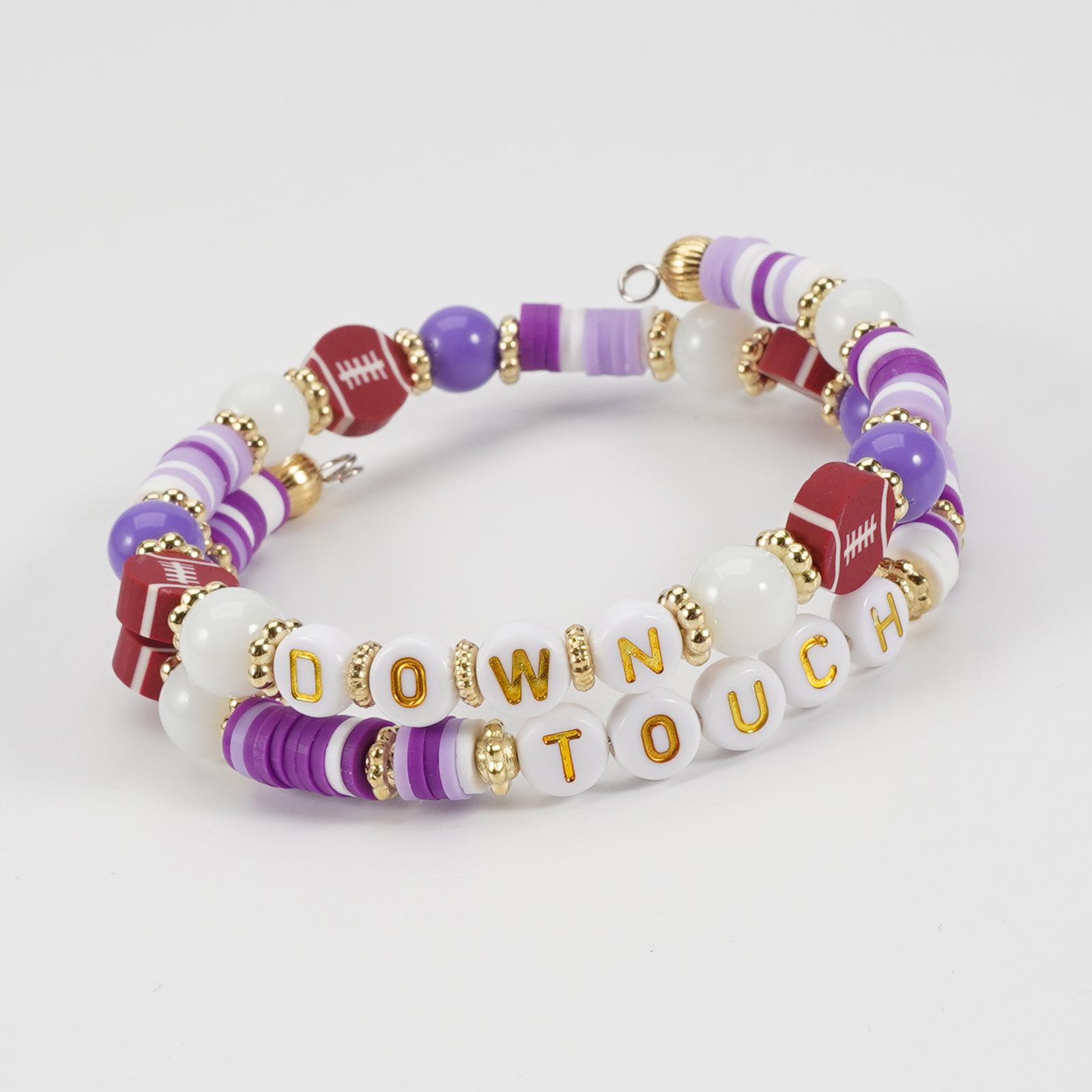 JYL TS Bracelet Bohemian Independence Day  Clay Beads Enhances Patriotism Style 4 весенний бутон