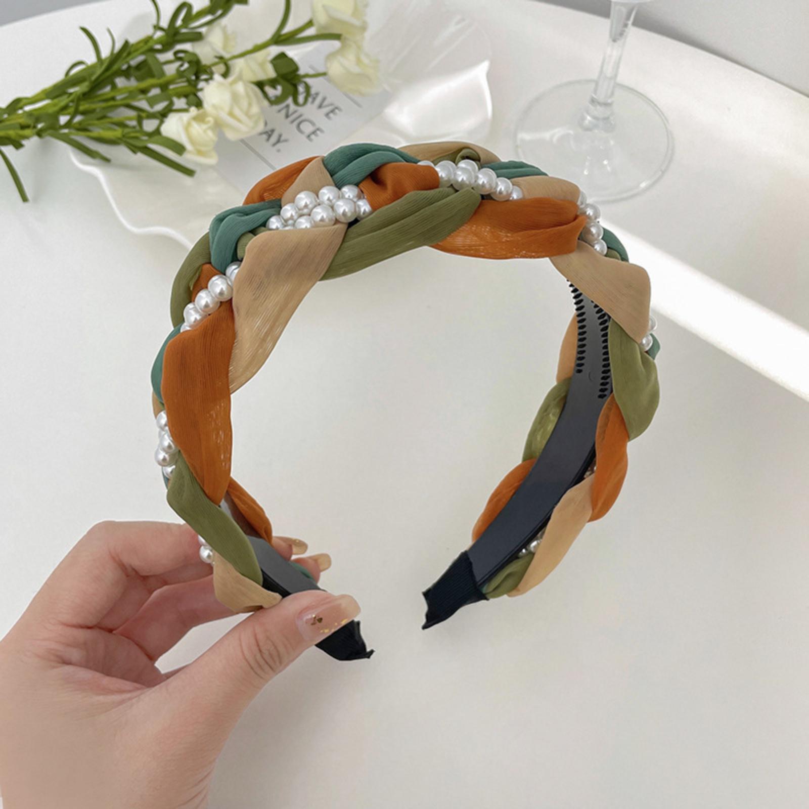 

Non- Toothed Headband For Pressing Bangs And Broken Hair, Black And Brown Face Washing Hair Accessories For Women One Size зелений