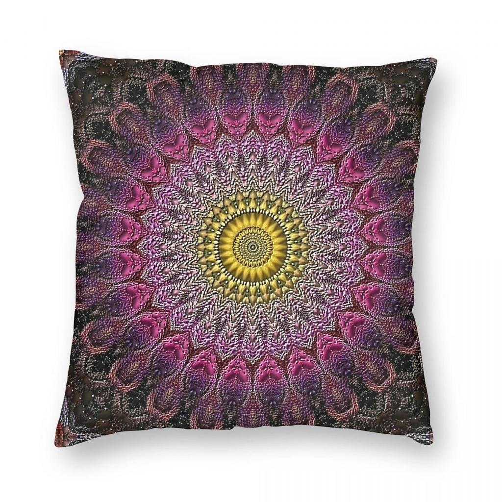 Mandala Bohemian Square Pillowcase Polyester Linen Velvet Printed Zip Decor Pillow Case Home Cushion Cover