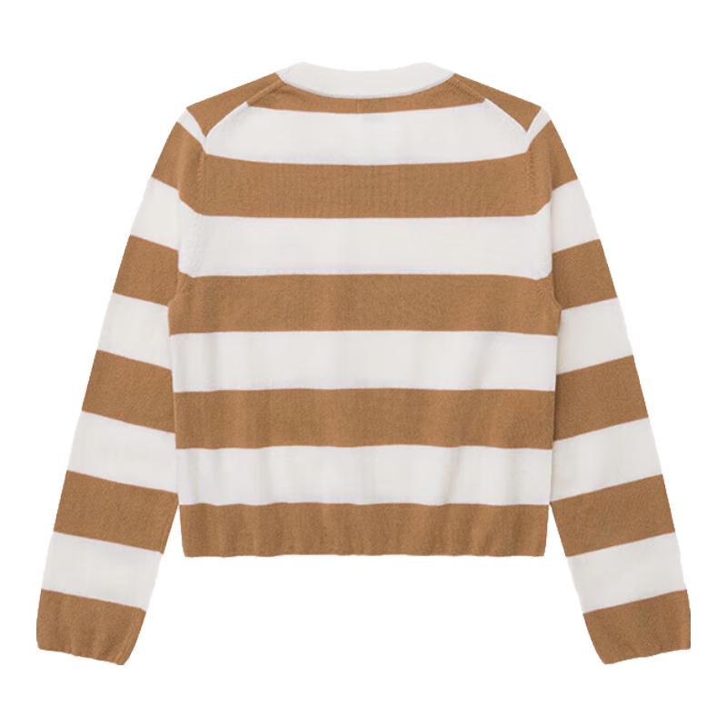 

HAZZYS Women s Wide Stripe Wool Sweater L (165/88A40)
