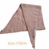Bright Design Knitted Scarf Solid Color Triangle Scarf Baotou Style Winter Scarf  Casual Wear