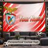 Benfica FC Personalized Tapestry Support Custom Name, Wall Art Home Decoration