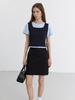 Deonseuteu A-Line Mini Skirt_Udsk5B227_Black