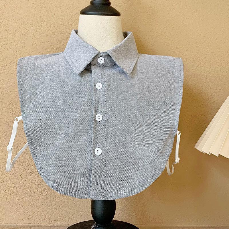 Einfarbiger Hemdkragen Herren Falscher Kragen Basic Allround Herren Karierter Falscher Kragen Abnehmbarer Kragen Großhandel