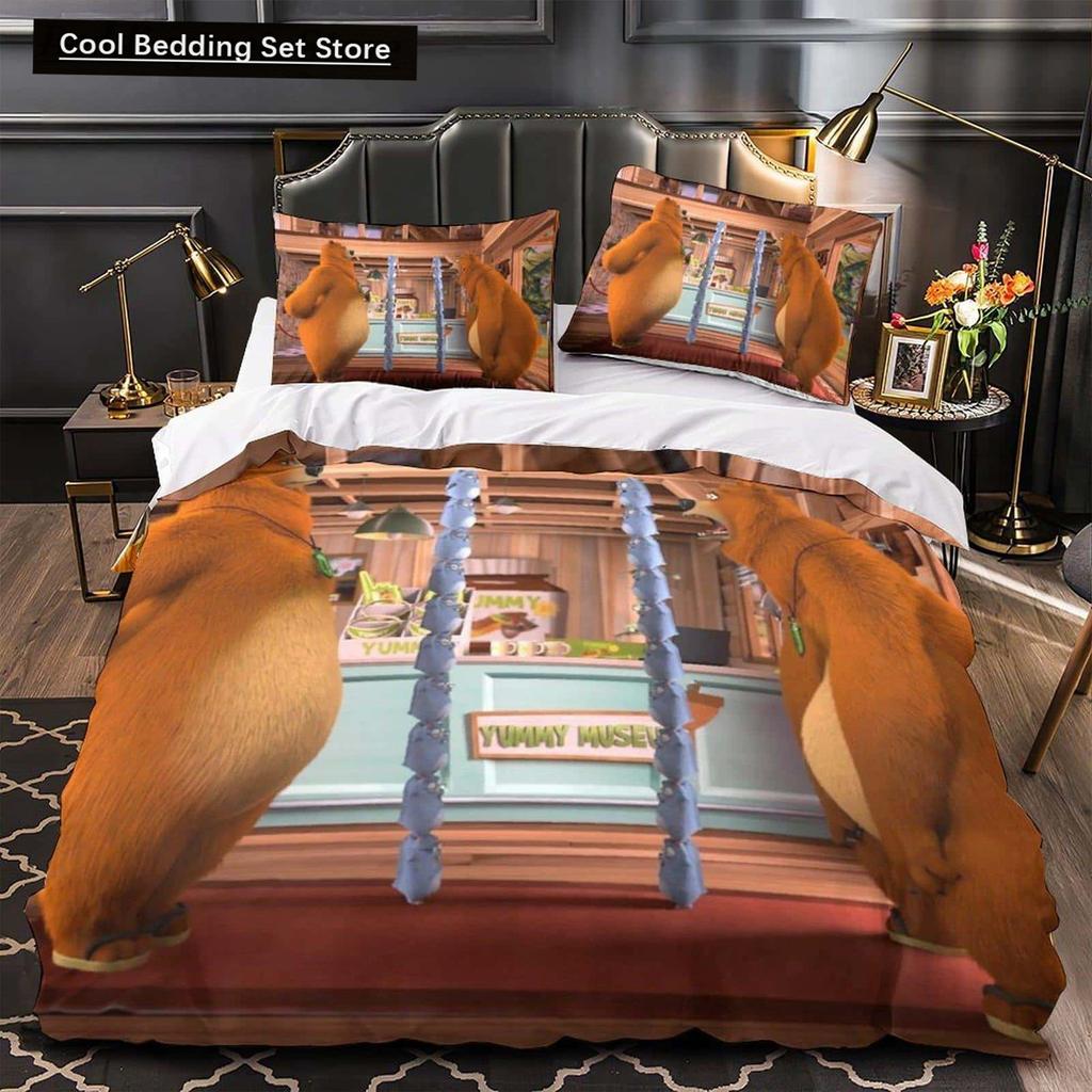 3D Printed Anime Grizzy and the Lemmings Bedding Set Single Twin Full Queen King Size Bed Set Adult Kid Bedroom Duvet Cover Sets